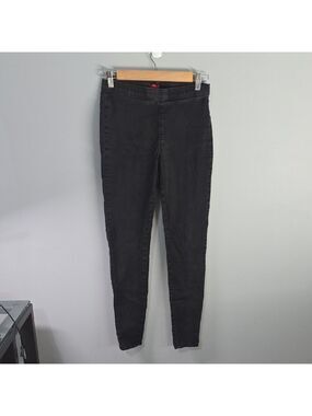 Jennifer Lopez Stretch Skinny Jeggings Women's Size 2 Faded Black Pullon Pull On